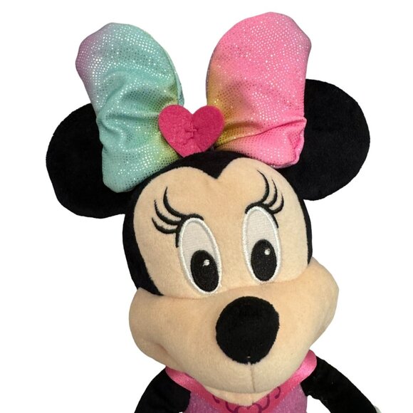 Disney Minnie Mouse Sings and Talks 13 Inch Plush with Light Up Bow Tested - Picture 4 of 6